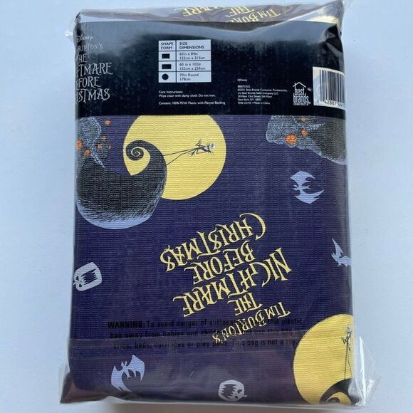 The Nightmare Before Christmas Purple Jack on a Cliff Tablecloth - Picture 2 of 3